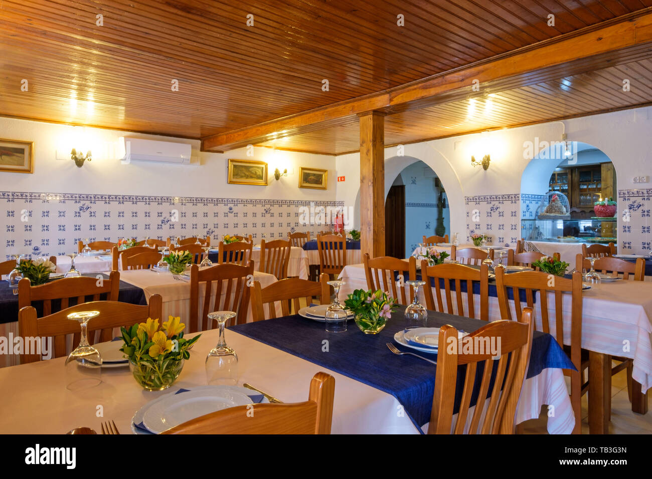 Restaurant Casa Arménio à Tentúgal, Portugal, Europe Banque D'Images