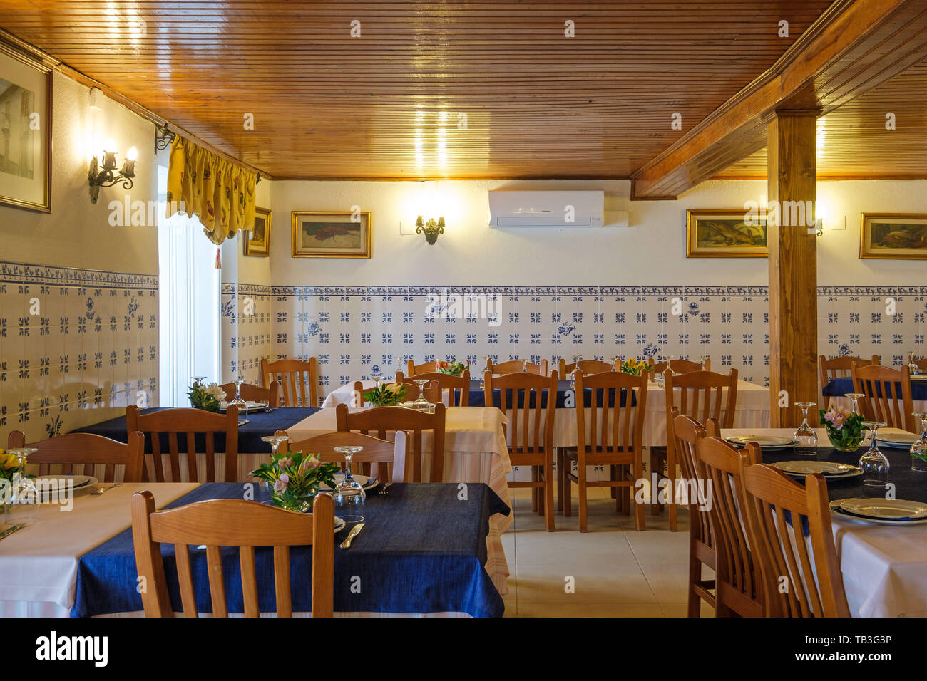Restaurant Casa Arménio à Tentúgal, Portugal, Europe Banque D'Images