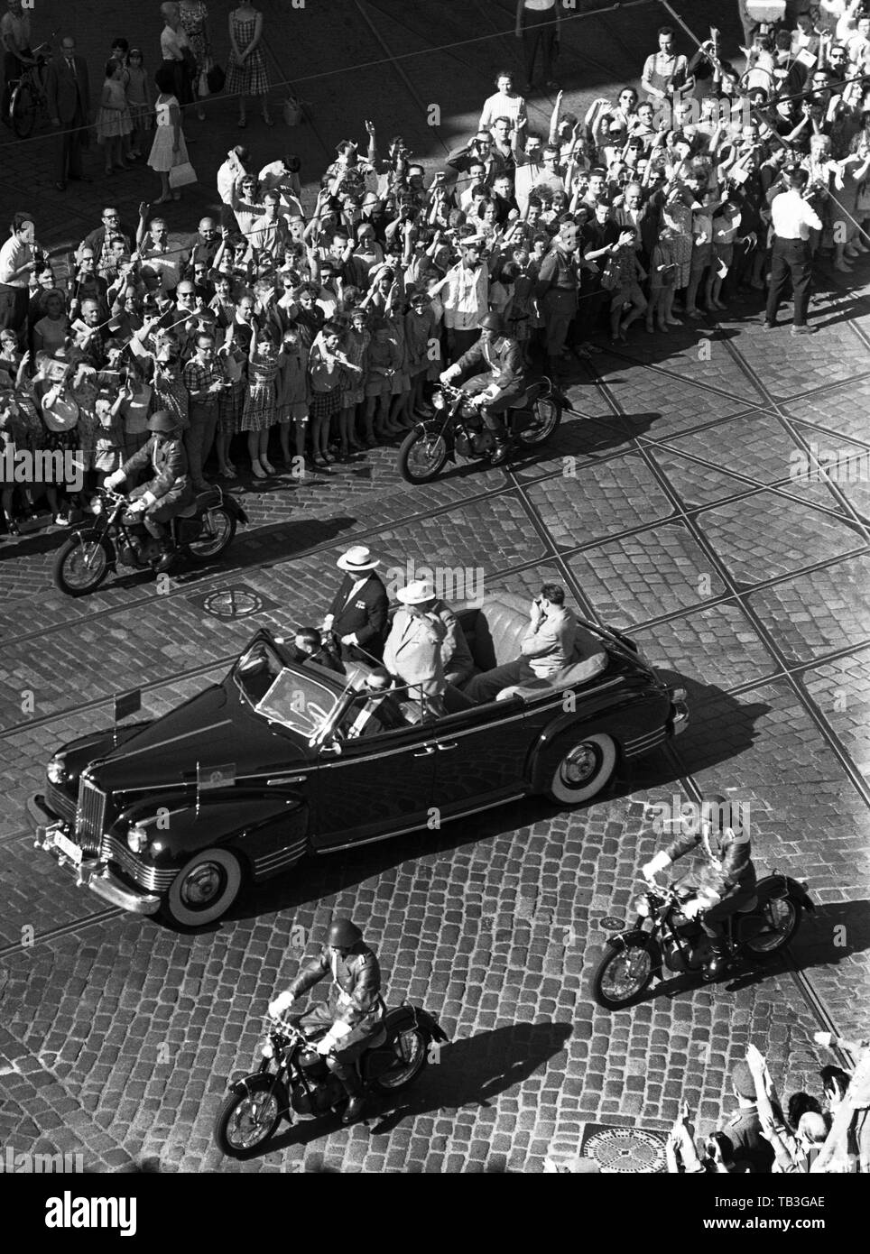 28.06.1963, Berlin, Berlin, RDA - visite d'État du premier ministre soviétique Nikita Khrouchtchev. 00S630628D685CAROEX.JPG [communiqué de modèle : NON, DES BIENS Banque D'Images