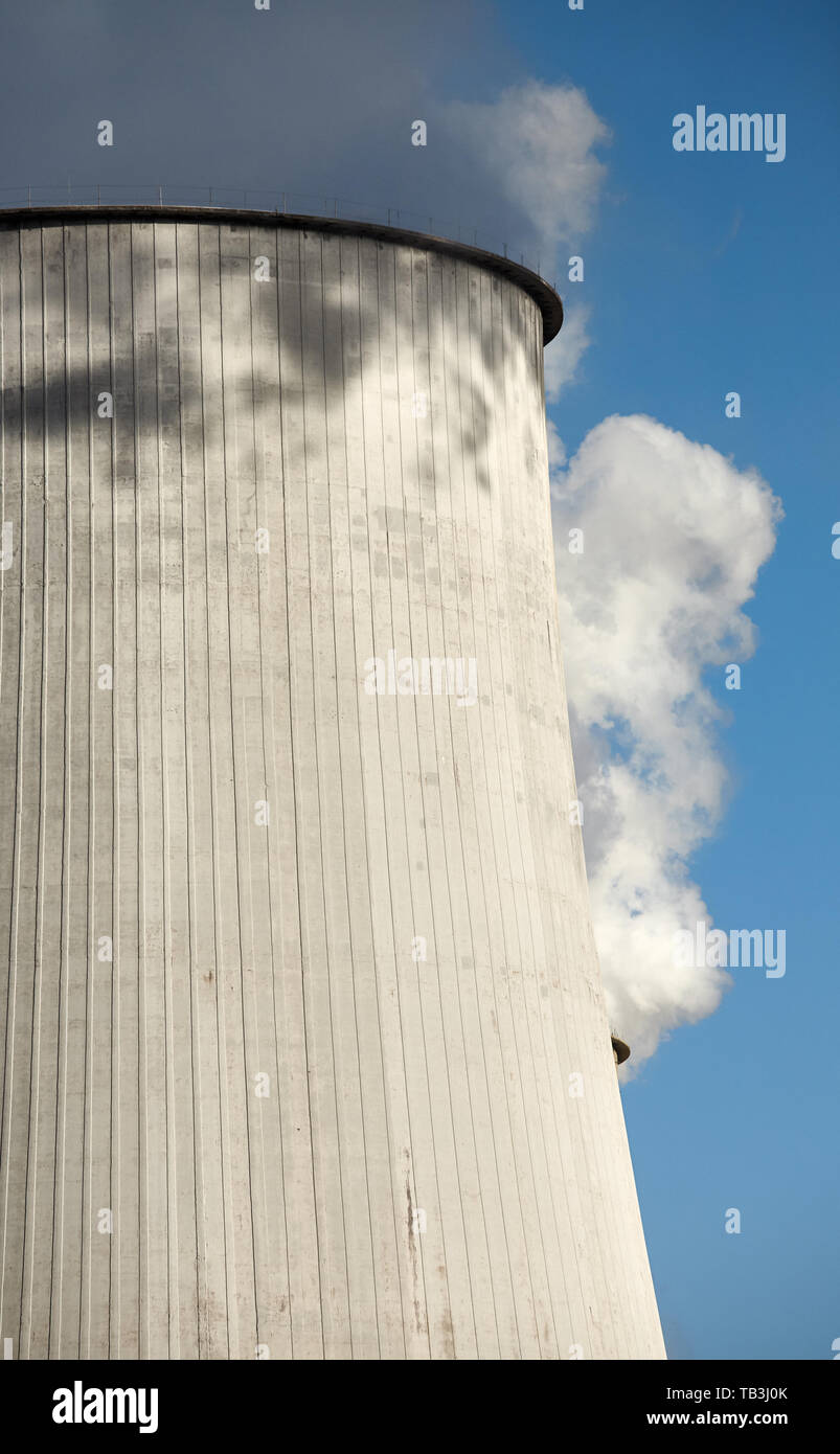 Close up photo d'une cheminée, de la pollution de l'environnement concept. Banque D'Images