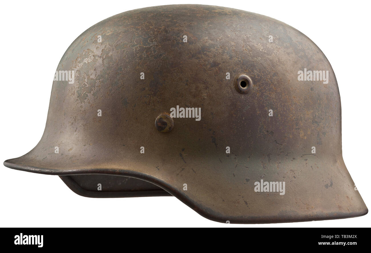 Pare-balles, casques, casque d'acier allemand M40, pare-balles, casques, casque d'acier allemand M40, l'Armée de l'air (Luftwaffe) pattern, Editorial-Use-seulement Banque D'Images