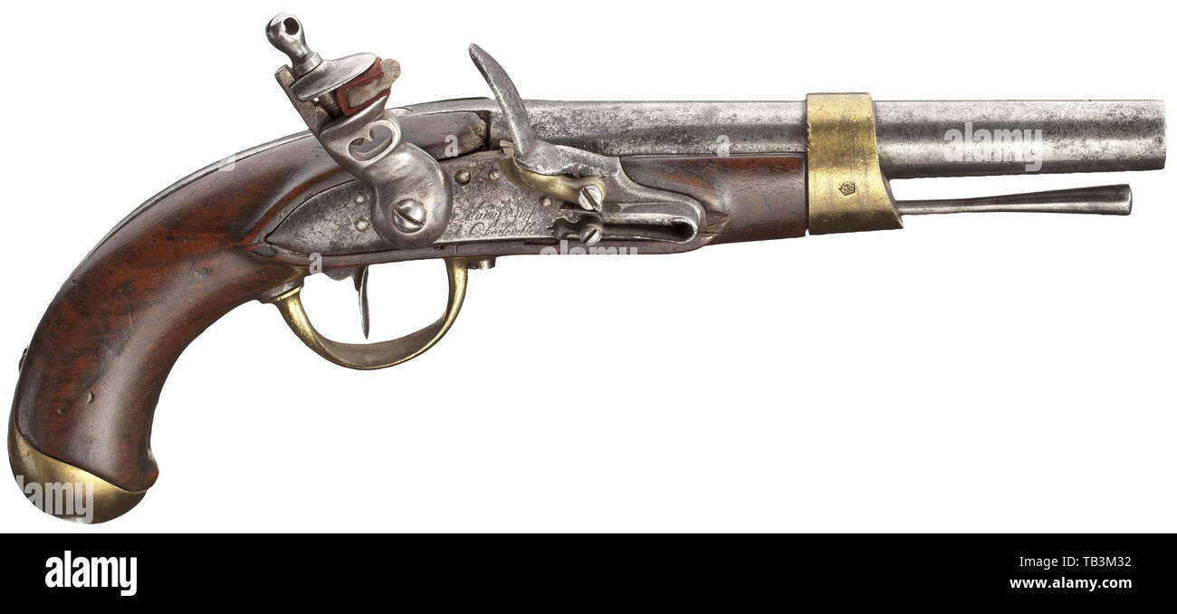 Photo Ancienne – Pistolet De Cavalerie, Tirage Citrate 1895, 13x18 Cm