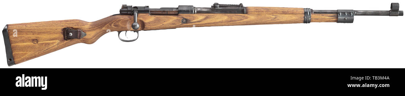Les armes de service, de l'Allemagne jusqu'en 1945, pour carabine K 98 K, code fjmb 45, aussi appelé modèle de temps de guerre, de calibre 8 x 57, numéro 40659, Editorial-Use-seulement Banque D'Images