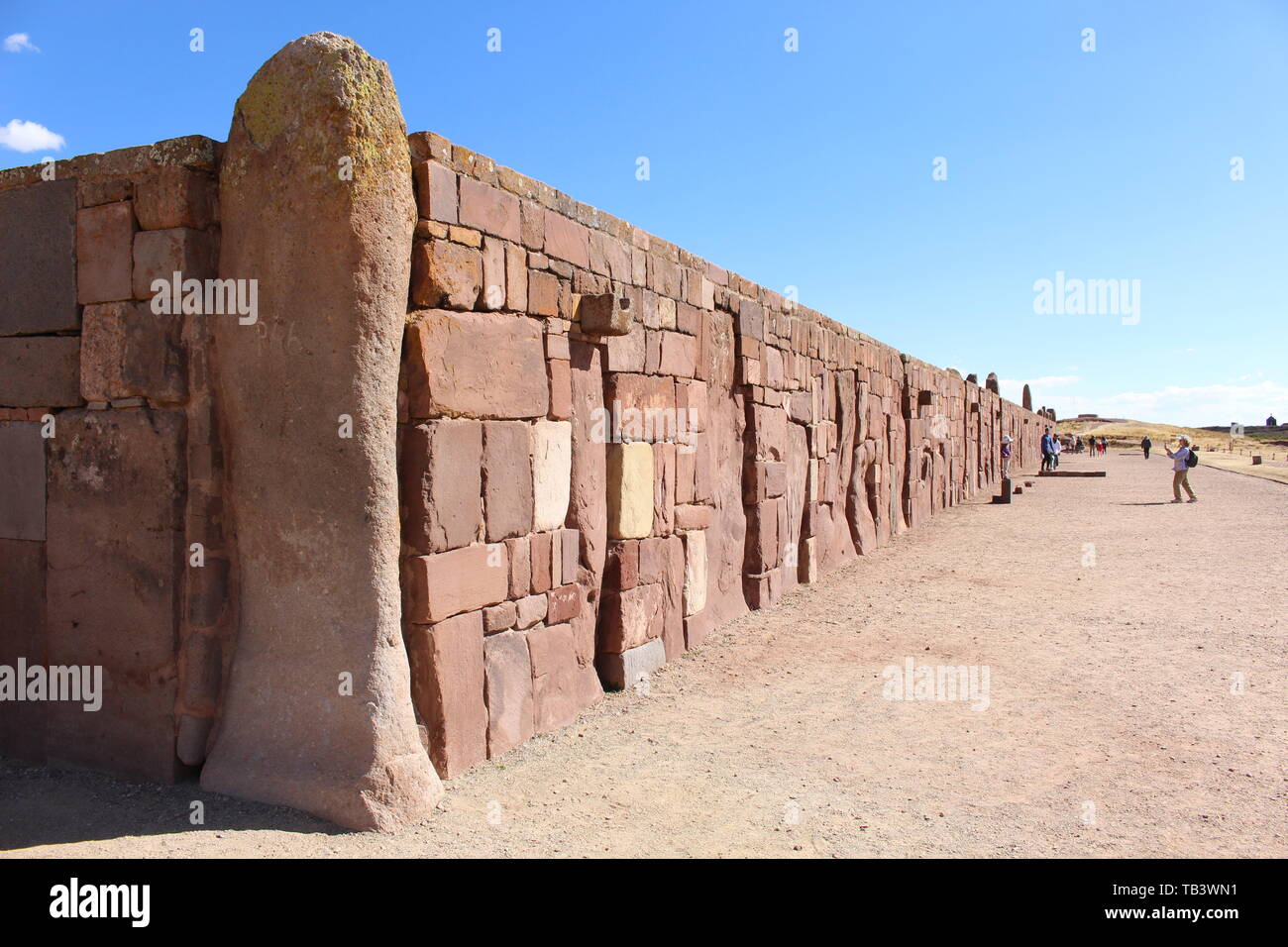 Tiahuanaco, la Bolivie Banque D'Images