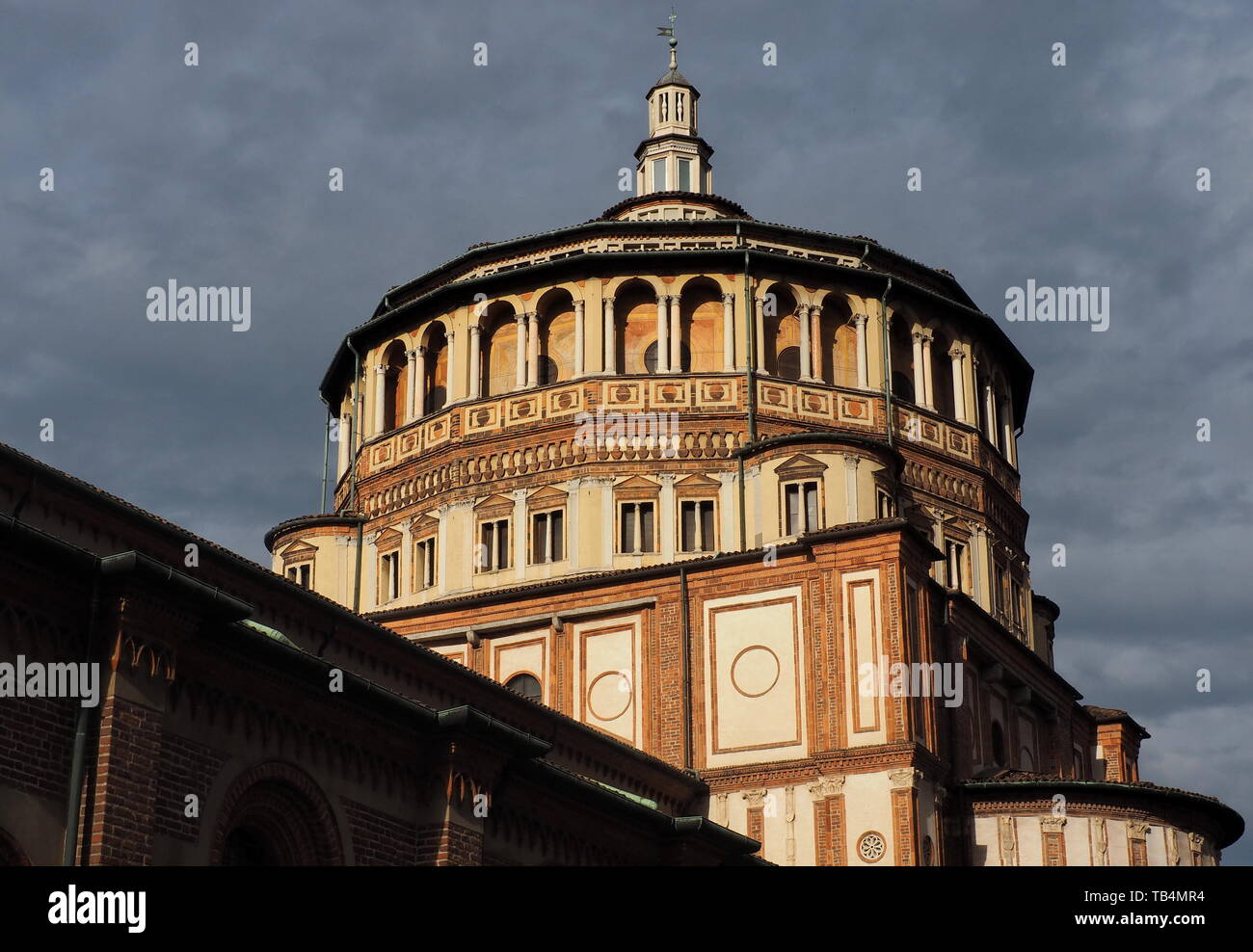 Église de Santa Maria delle Grazie, dans le centre-ville de Milan.Situé dans la région de Lombardie, Italie du nord Banque D'Images