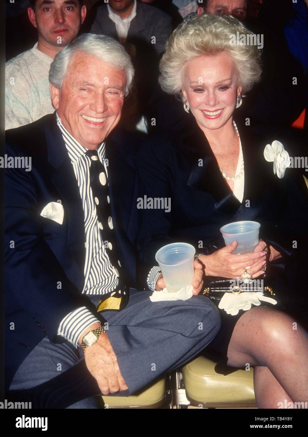 Merv Griffin Eva Gabor 1991 Credit : Barrett/PHOTOlink/MediaPunch Banque D'Images