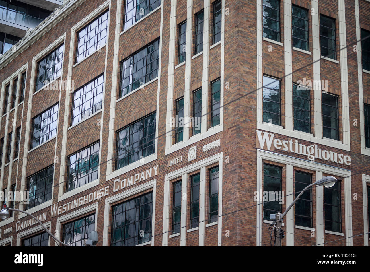 TORONTO, CANADA - LE 14 NOVEMBRE 2018 : l'ancien siège de la Canadian Westinghouse Company, filiale de la société américaine de fabrication ancienne Westi Banque D'Images
