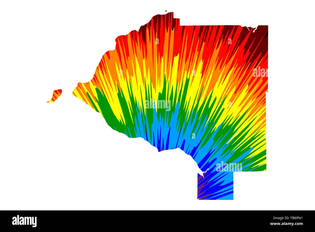 La ville d'Anchorage (États-Unis d'Amérique, USA, États-Unis, nous, villes des États-Unis, USA)- site est conçu rainbow résumé motif coloré, d'une ville Illustration de Vecteur