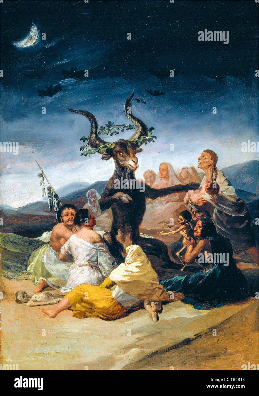 Francisco Goya, sabbat des sorcières, peinture, vers 1797 Banque D'Images