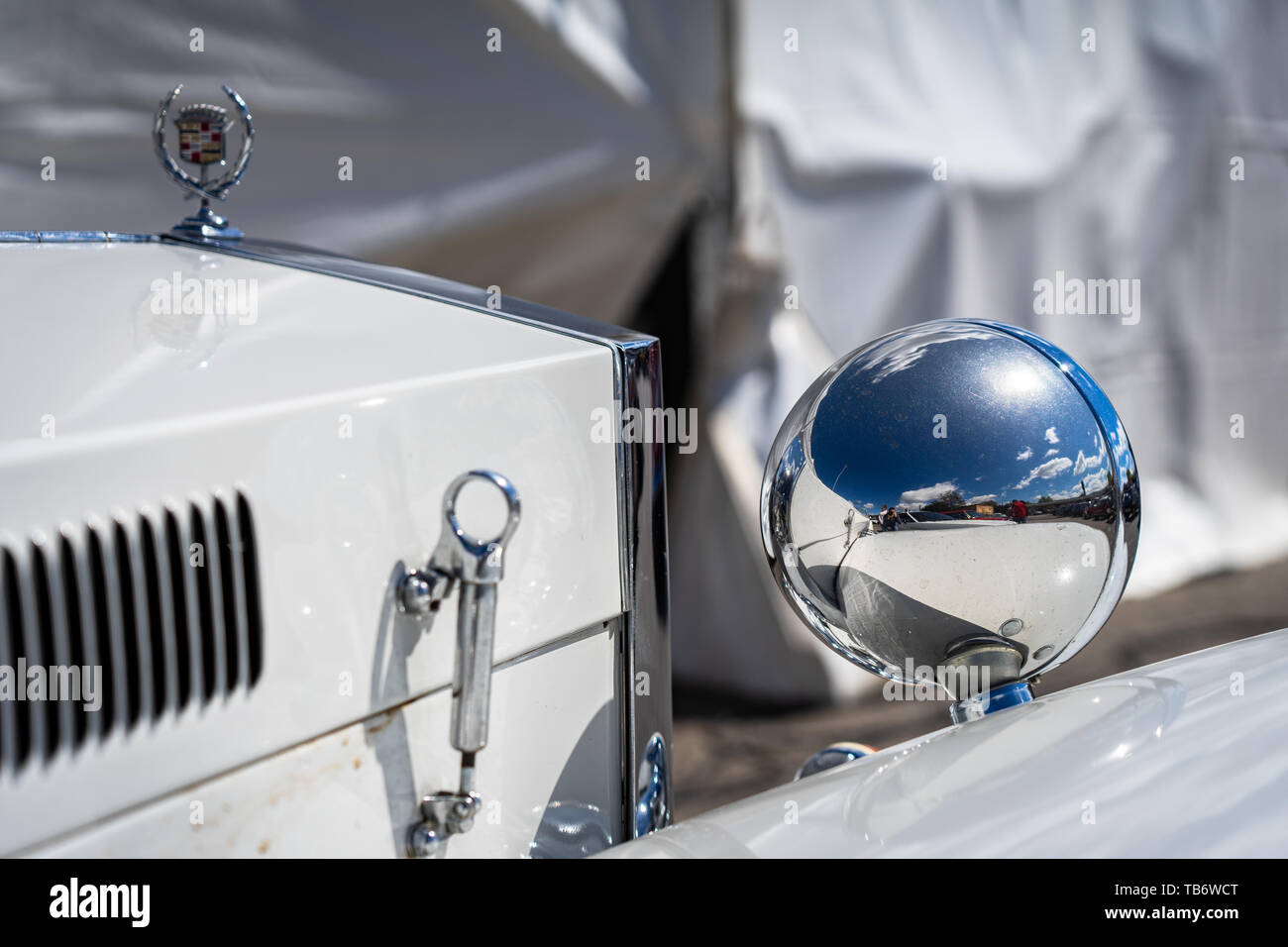 Excalibur Cadillac à montjuic esprit circuit de Barcelone car show. Banque D'Images