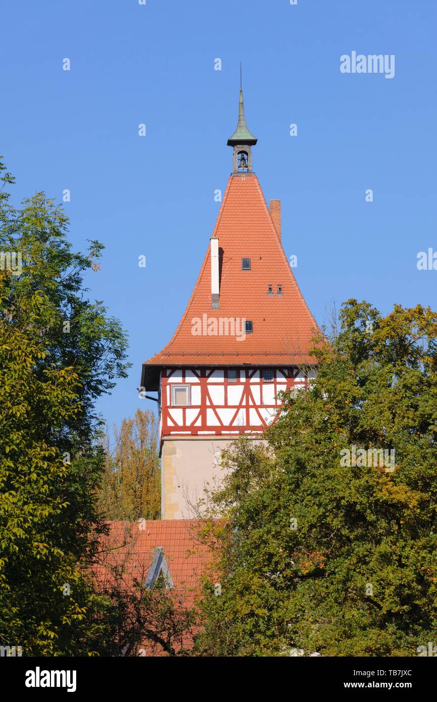 Beinsteiner gate tower de Waiblingen, Baden-Wurttemberg, Allemagne Banque D'Images