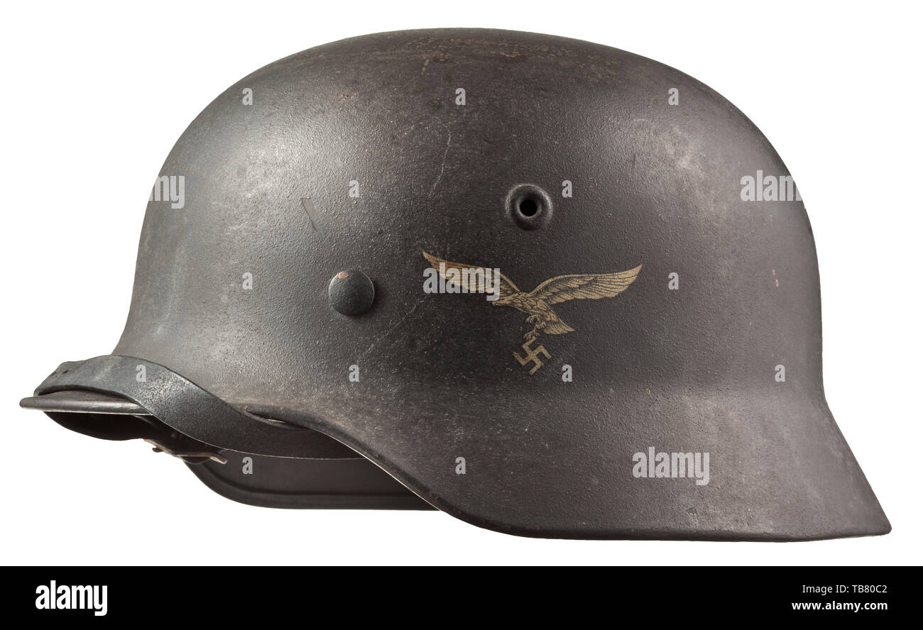 Pare-balles, casques, casque d'acier allemand M40, introduit en 1940, l'Armée de l'air (Luftwaffe), détail, Editorial-Use-seulement Banque D'Images