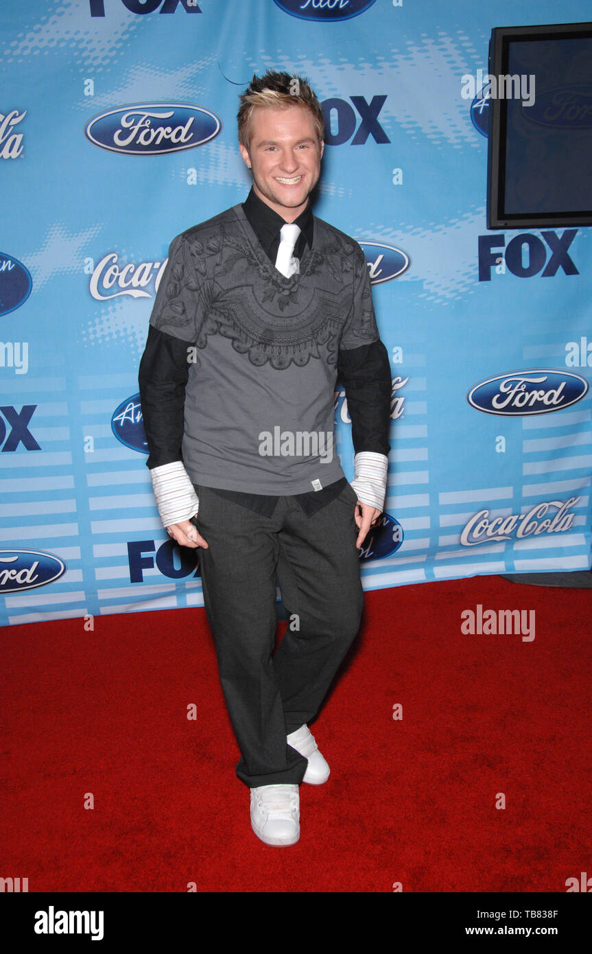 LOS ANGELES, CA. 08 mars 2007 : Blake Lewis lors d'une fête au Pacific Design Center pour célébrer les 12 finalistes de cette année, l'American Idol. Banque D'Images