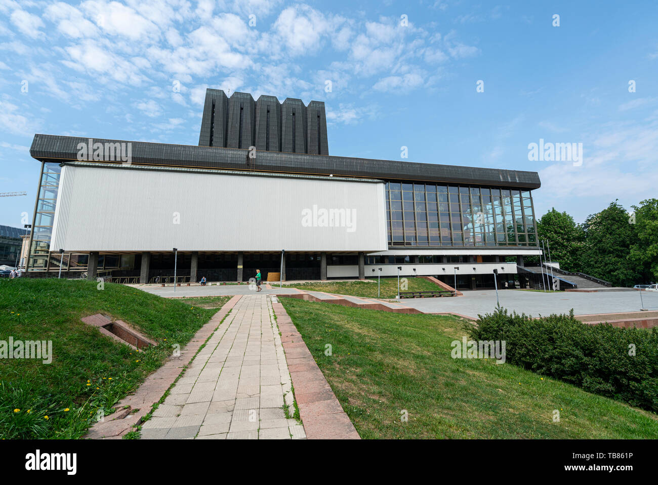 Vilnius, Lituanie. Mai 2019. l'avis de la Lithuanian National Opera and Ballet Theatre. Banque D'Images