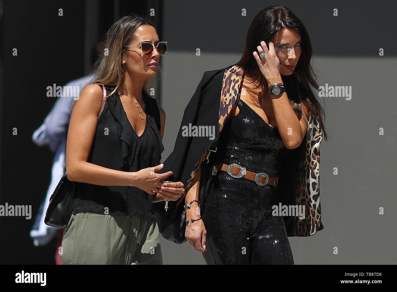 Pilar Rubio Fernandez, épouse du joueur du Real Madrid Sergio Ramos et présentateur de télévision espagnole arrive au stade de la finale de la Ligue des Champions - Bâtir l'avenir du match entre Tottenham Hotspur v Liverpool, Wanda Stade Metropolitano, Madrid - 30 mai 2019 Banque D'Images