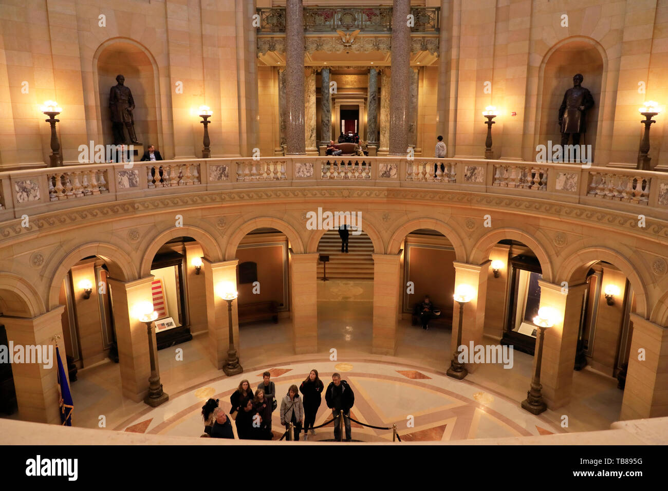 Rotonde à l'intérieur de Minnesota State Capitol.Saint Paul.Minnesota.USA Banque D'Images