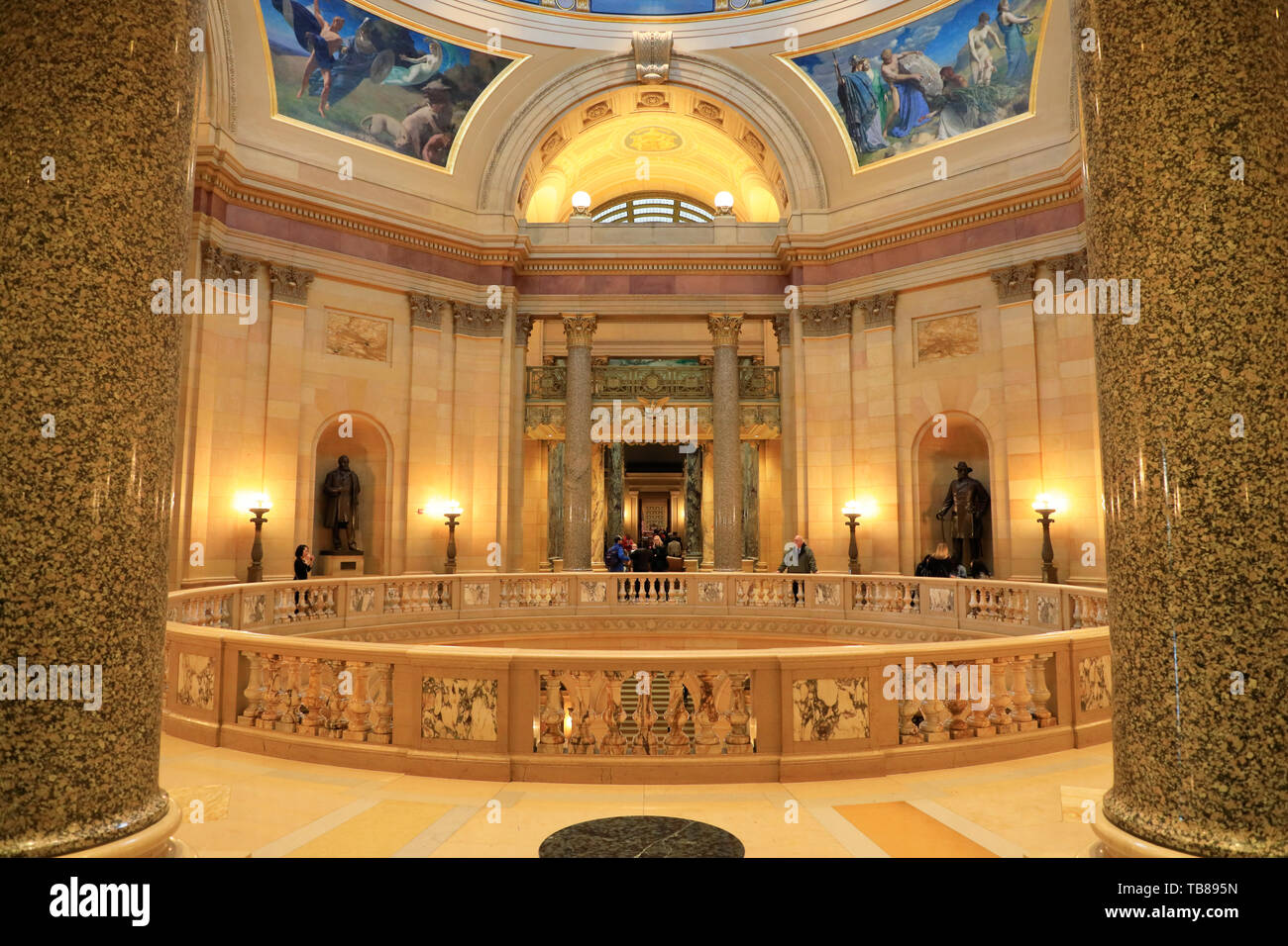 Rotonde à l'intérieur de Minnesota State Capitol.Saint Paul.Minnesota.USA Banque D'Images