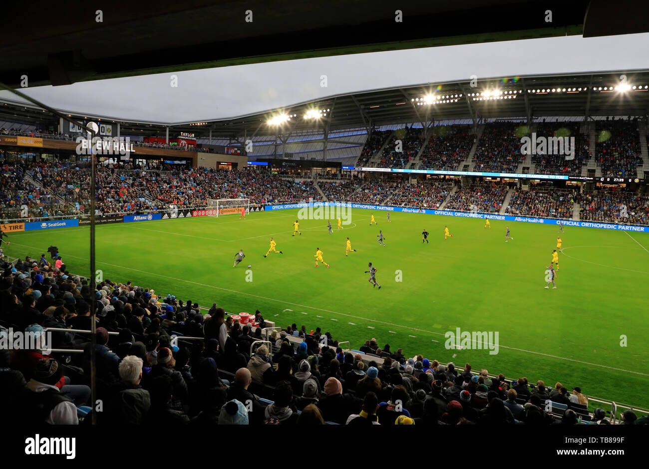 Match de football entre le Minnesota United FC et Columbus Crew SC de Allianz Domaine.Saint Paul.Minnesota.USA Banque D'Images