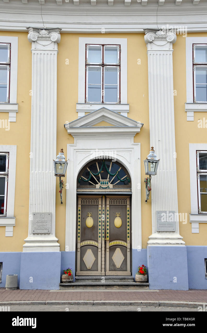 Mairie, Pärnu, Estonie Banque D'Images