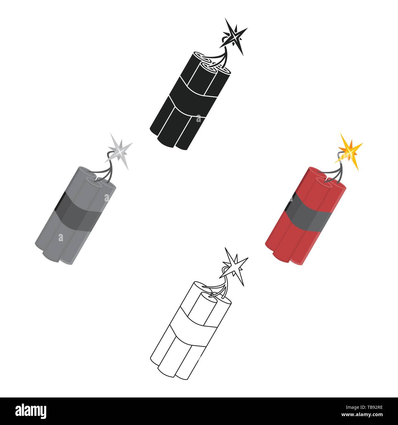 L'icône cartoon,black Dynamite. L'unique icône à partir de la caricature du wild west. Illustration de Vecteur