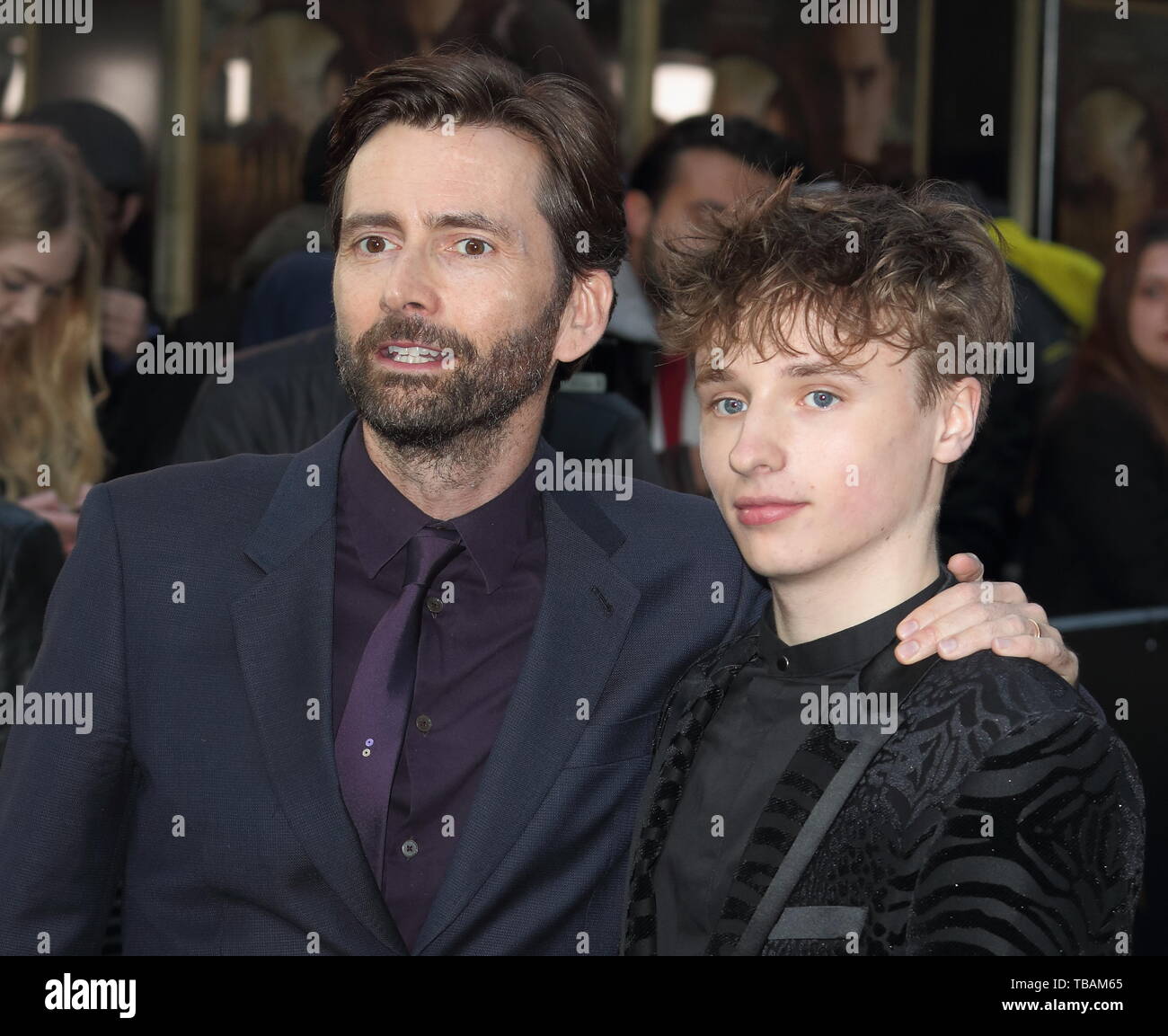 Tolkien UK Première au Curzon Mayfair, Londres avec : David Tennant, Ty Tennant Où : London, Royaume-Uni Quand : 29 Avr 2019 Crédit : WENN.com Banque D'Images