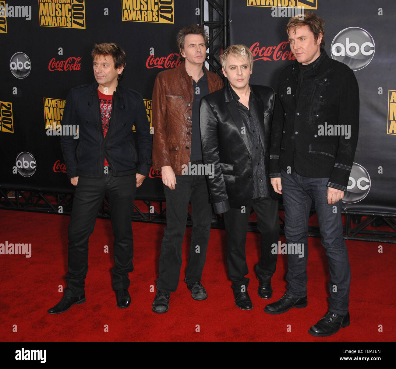 LOS ANGELES, CA. 19 novembre 2007 : Duran Duran à la 2007 American Music Awards au Nokia Theatre, Los Angeles. Banque D'Images