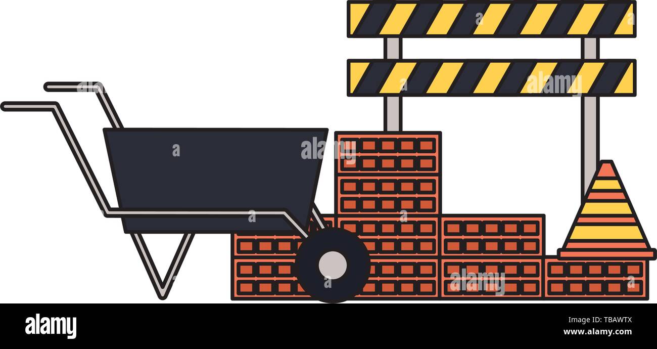 L'icône de l'équipement de construction Illustration de Vecteur