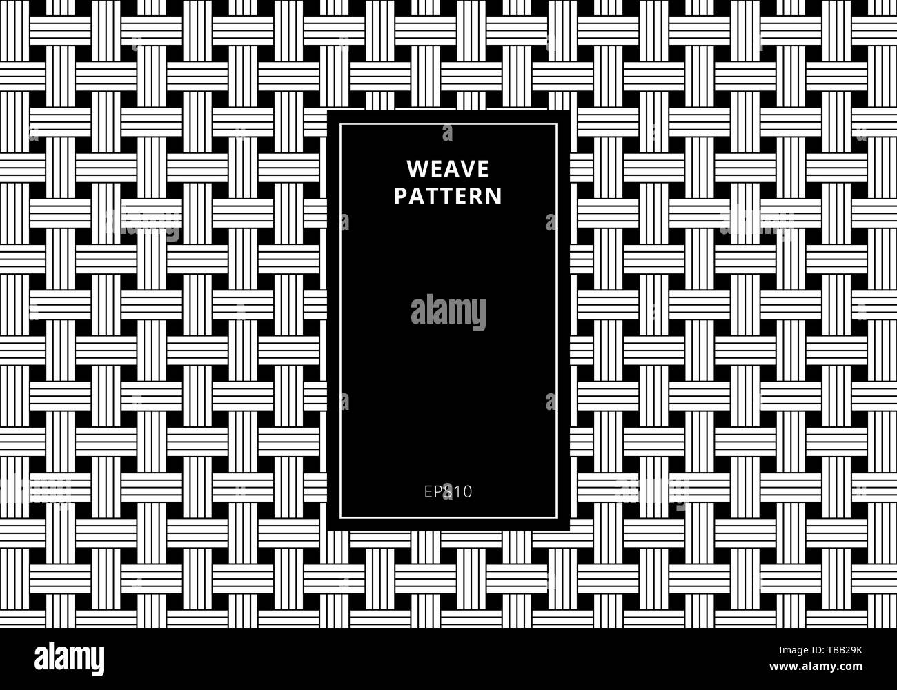 Seamless géométrique noir et blanc tissu motif de fond. Résumé géométrique rayures texture élégante moderne. Vector illustration Illustration de Vecteur