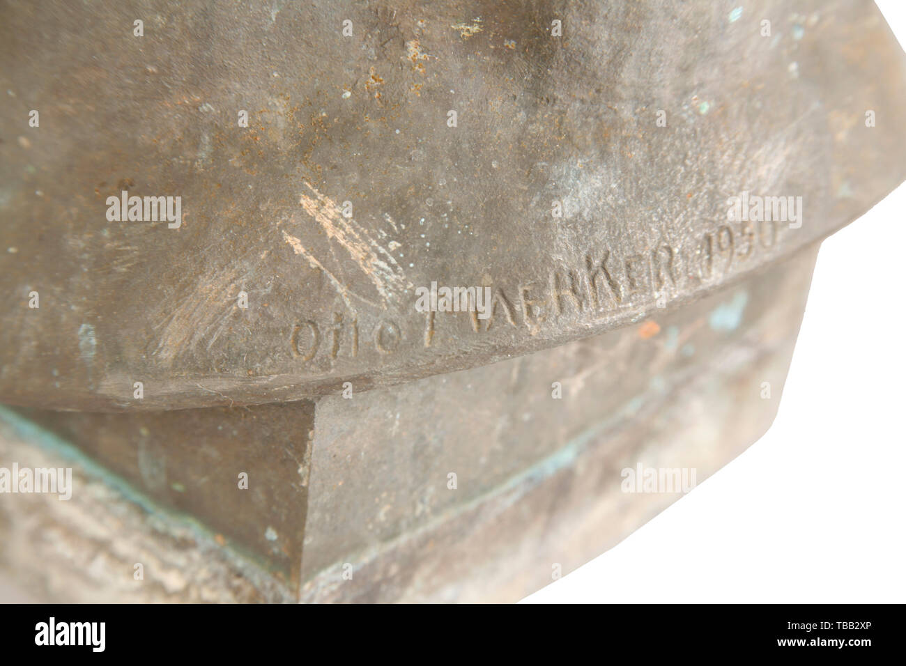 Wilhelm Pieck (1876 - 1960) - une demi-vie de bronze buste Taille de buste du premier et seul également président de la RDA et co-fondateur de la SED. Bronze, la nuque du cou signé 'Otto' Maerker. Hauteur 60 cm, poids 30,5 kg. Affichage dans le Nord de l'Allemagne, sur rendez-vous avec Hermann Historica. historique, historique, 20e siècle, RDA, l'Allemagne de l'Est, l'Est de l'Allemagne, de l'Allemagne de l'Est, est, objet, objets, alambics, clipping, cut out, cut-out, cut-outs,-Additional-Rights Clearance-Info-Not-Available Banque D'Images