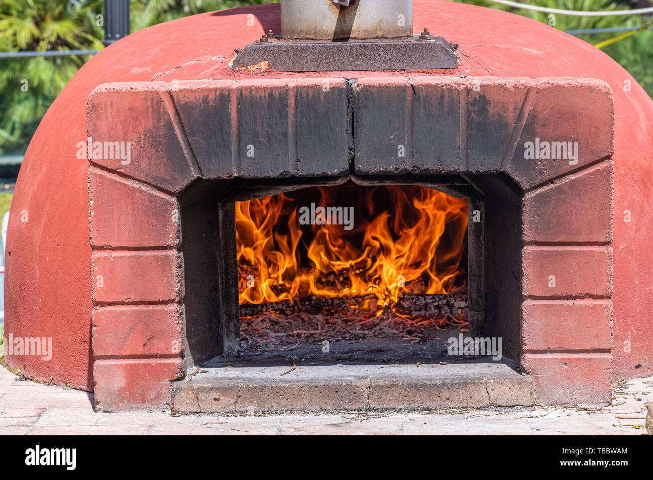 Outdoore four traditionnel sarde à Sassari, Sardaigne, Italie Banque D'Images