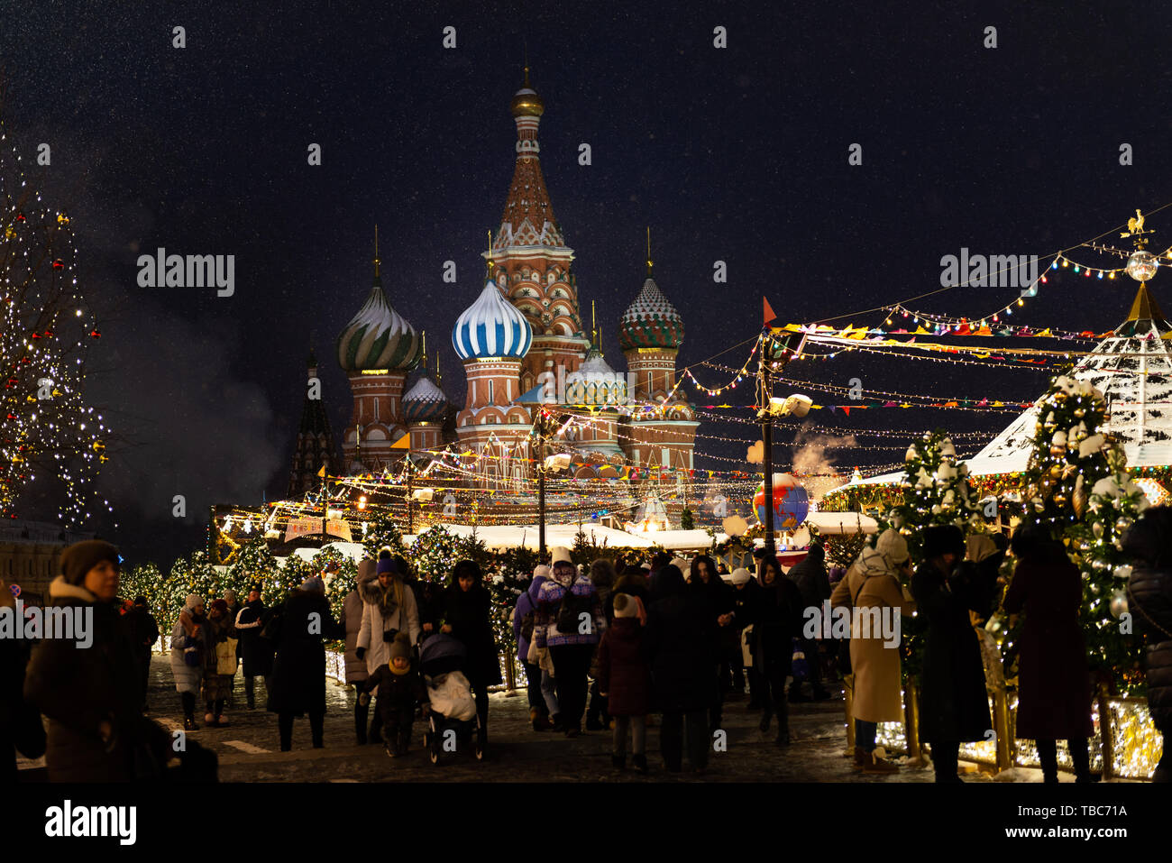 Moscou, Russie 20 décembre 2018 Noël et Nouvel An à Moscou, la
