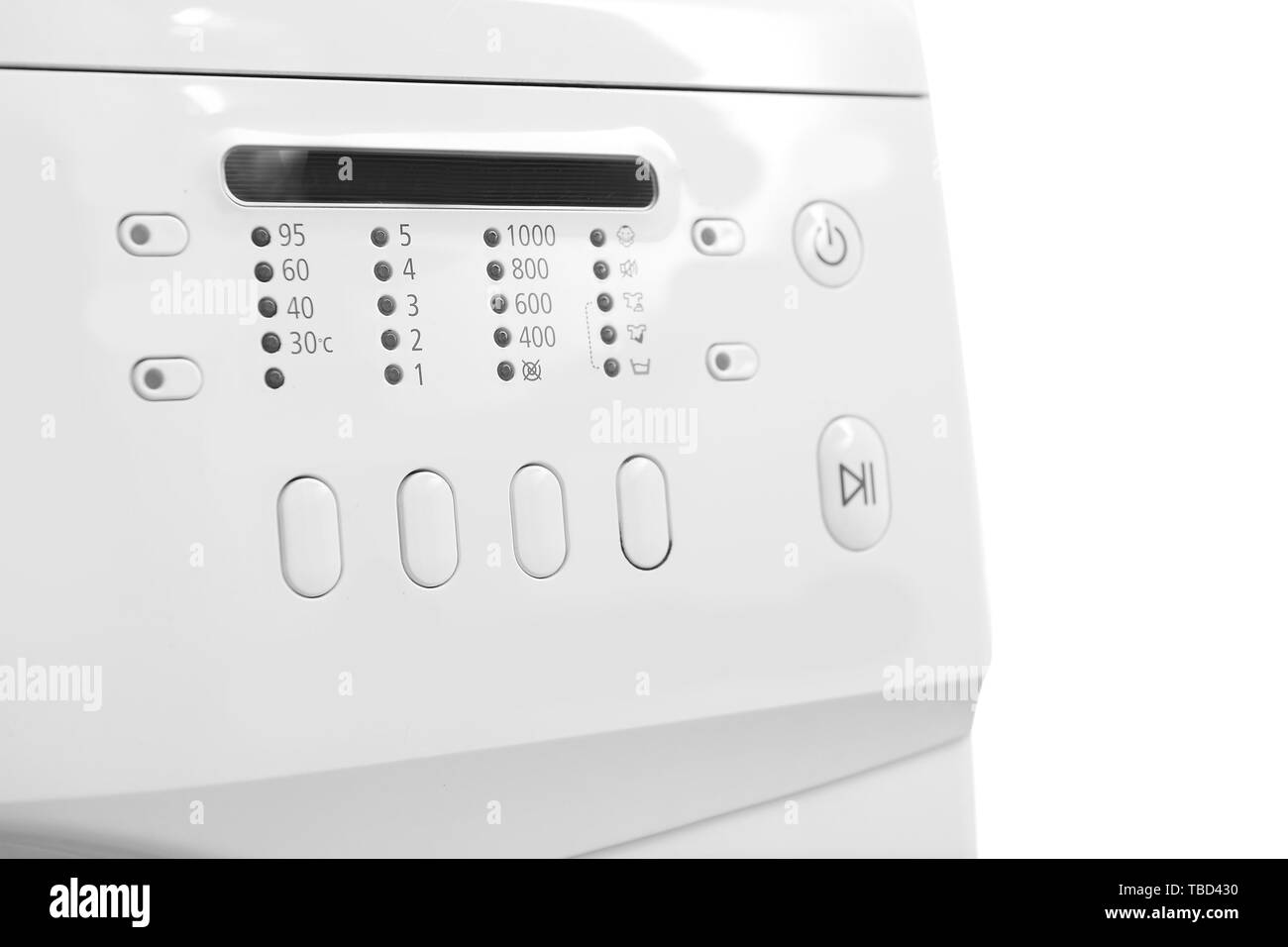 Machine à laver moderne, gros plan Banque D'Images