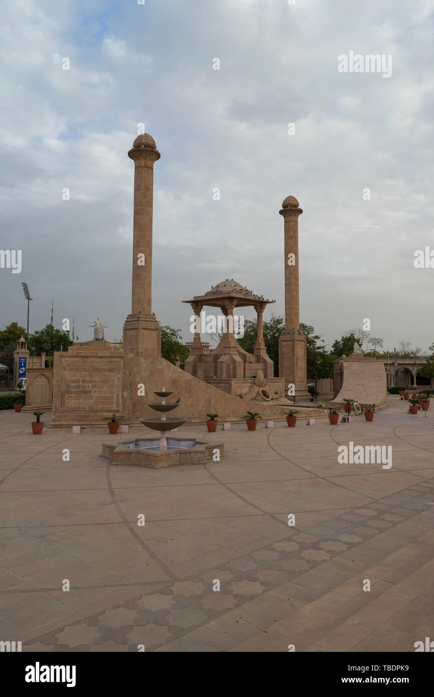 Jaipur, Rajasthan Inde - 0324 / 2019, Shaheed Smarak monument mémorial de guerre historique dans la ville rose. Banque D'Images