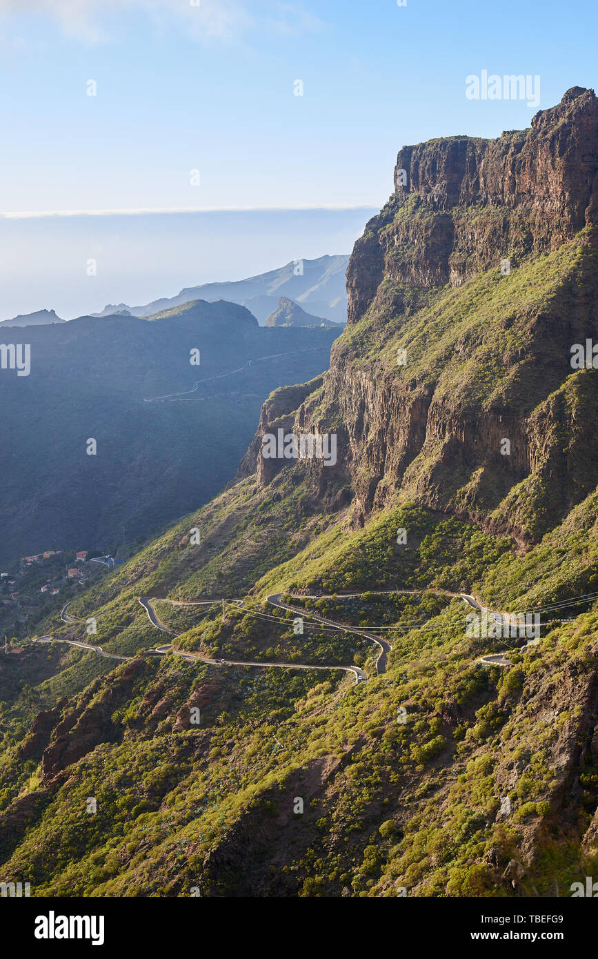 Macizo de Teno à Tenerife, Îles Canaries Banque D'Images