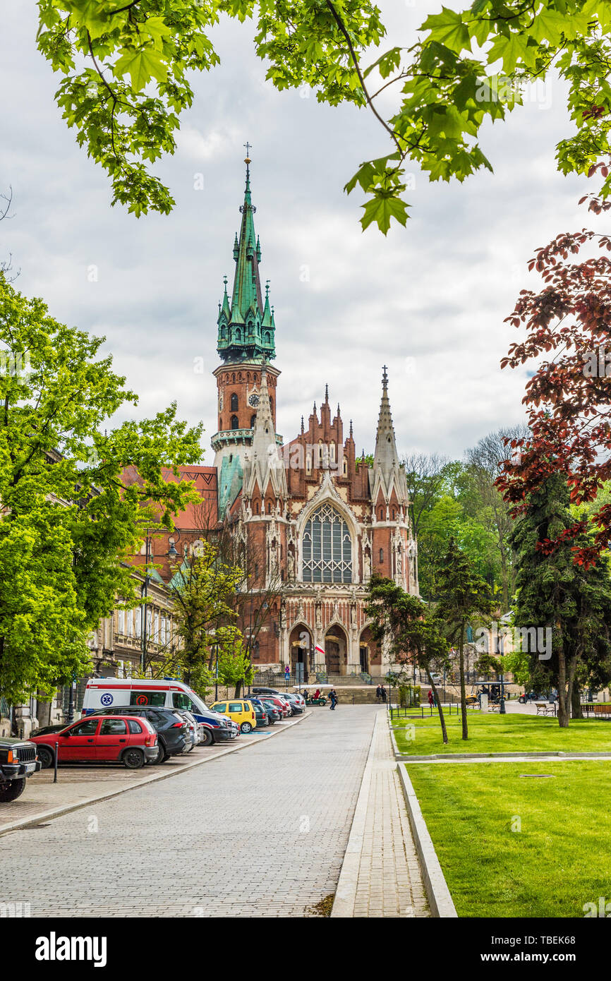 Un marché dans l'ancien quartier juif Kazimierz à Cracovie Banque D'Images