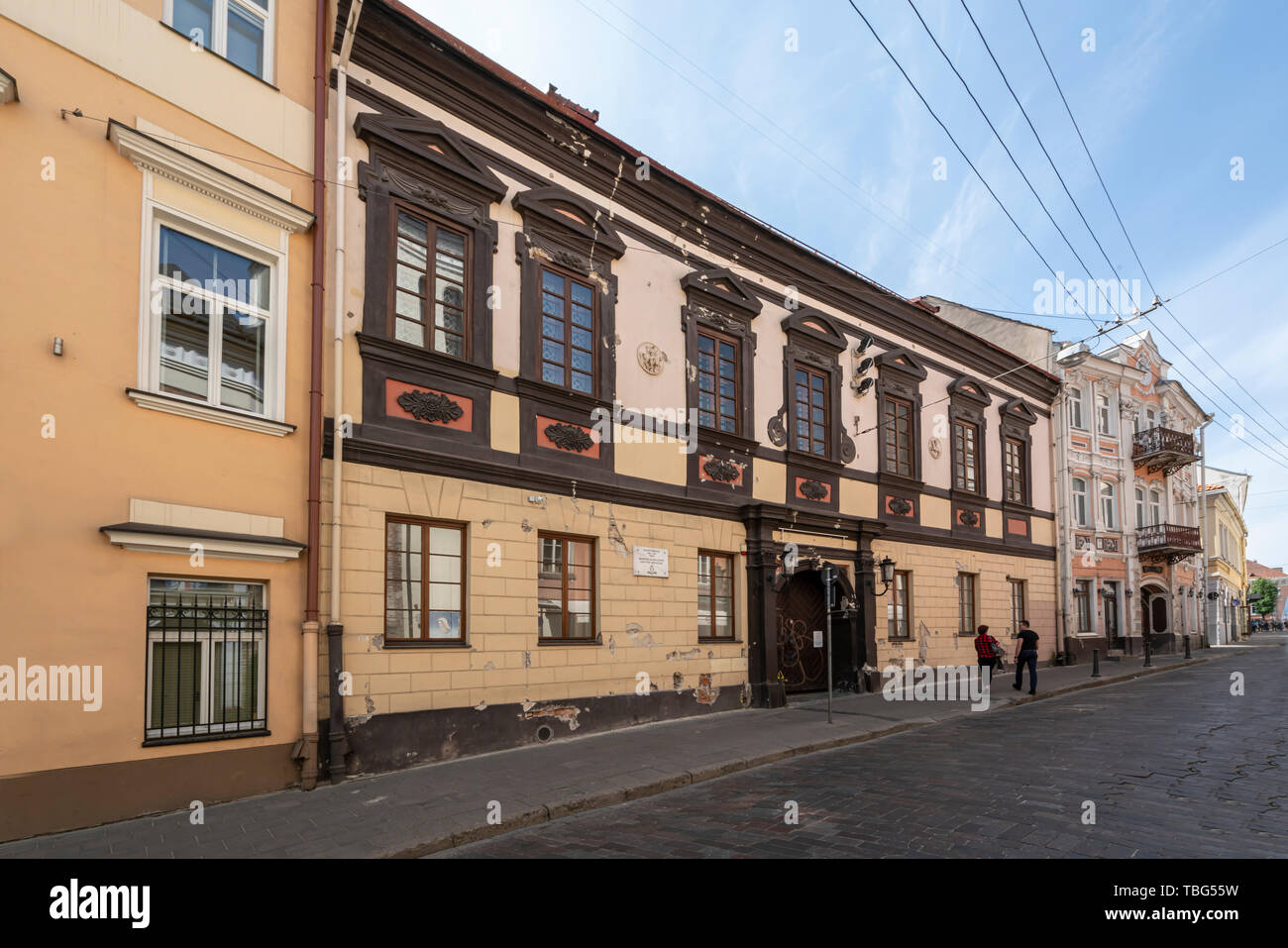 Vilnius, Lituanie. Mai 2019. Les rues typiques du centre historique de la ville Banque D'Images