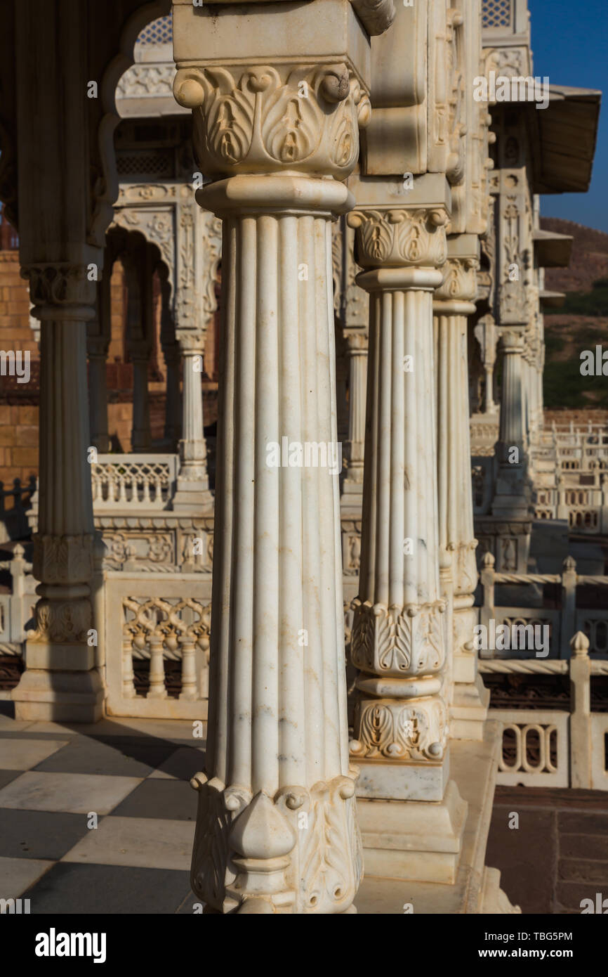 White Temple - Jaswant Thada à Jodhpur Banque D'Images