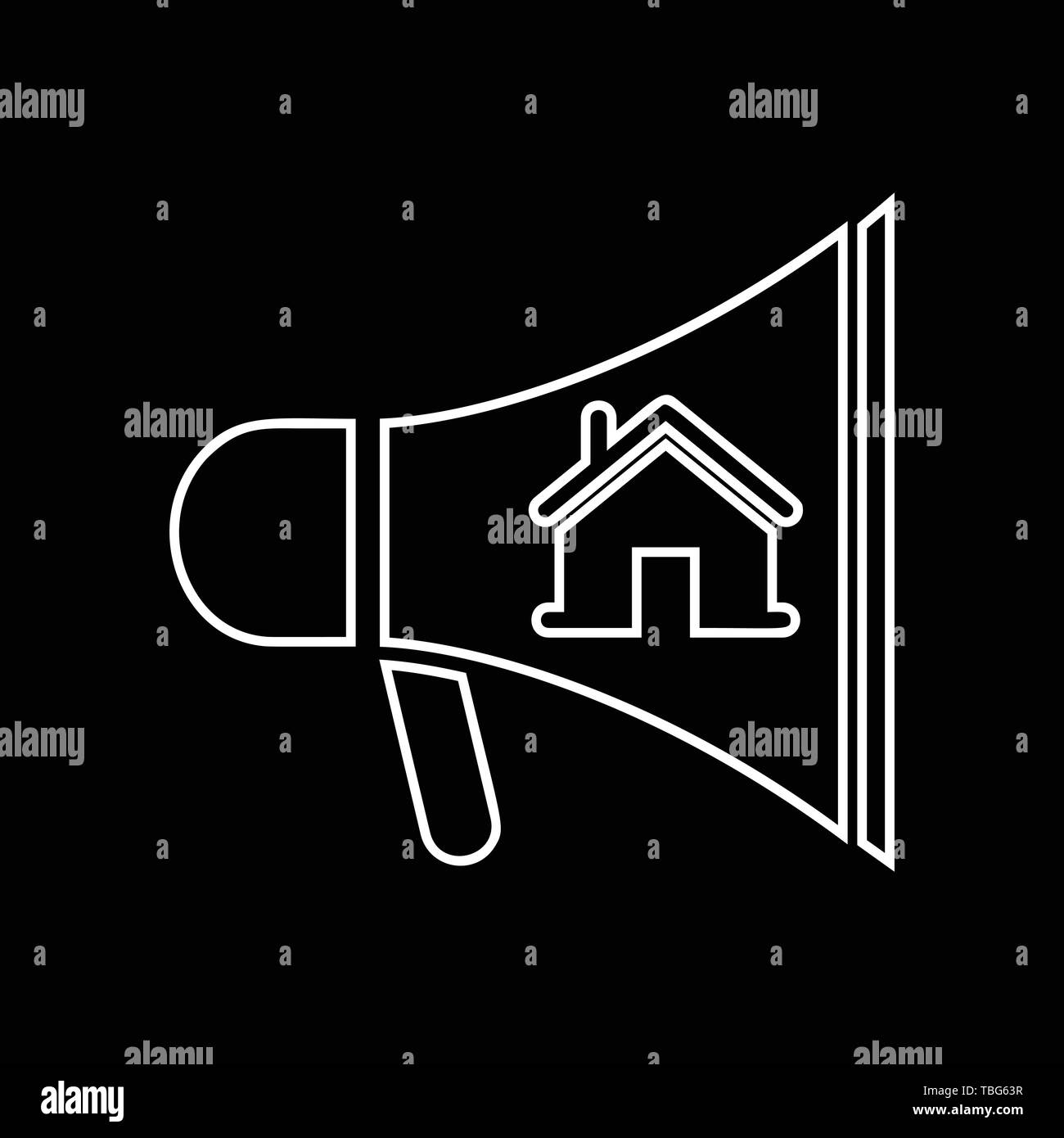 Concept marketing immobilier - connexion Illustration de Vecteur
