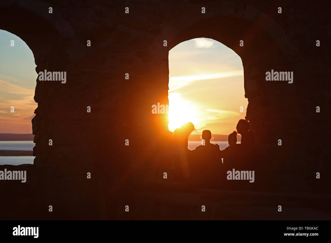 La vie quotidienne en ruine Brahehus. Brahehus est un ancien château, aujourd'hui ruine, à l'Europe de la route 4, à trois kilomètres au nord de Gränna. La ruine est situé à Gränna à Jönköping, Suède municipalité. Banque D'Images