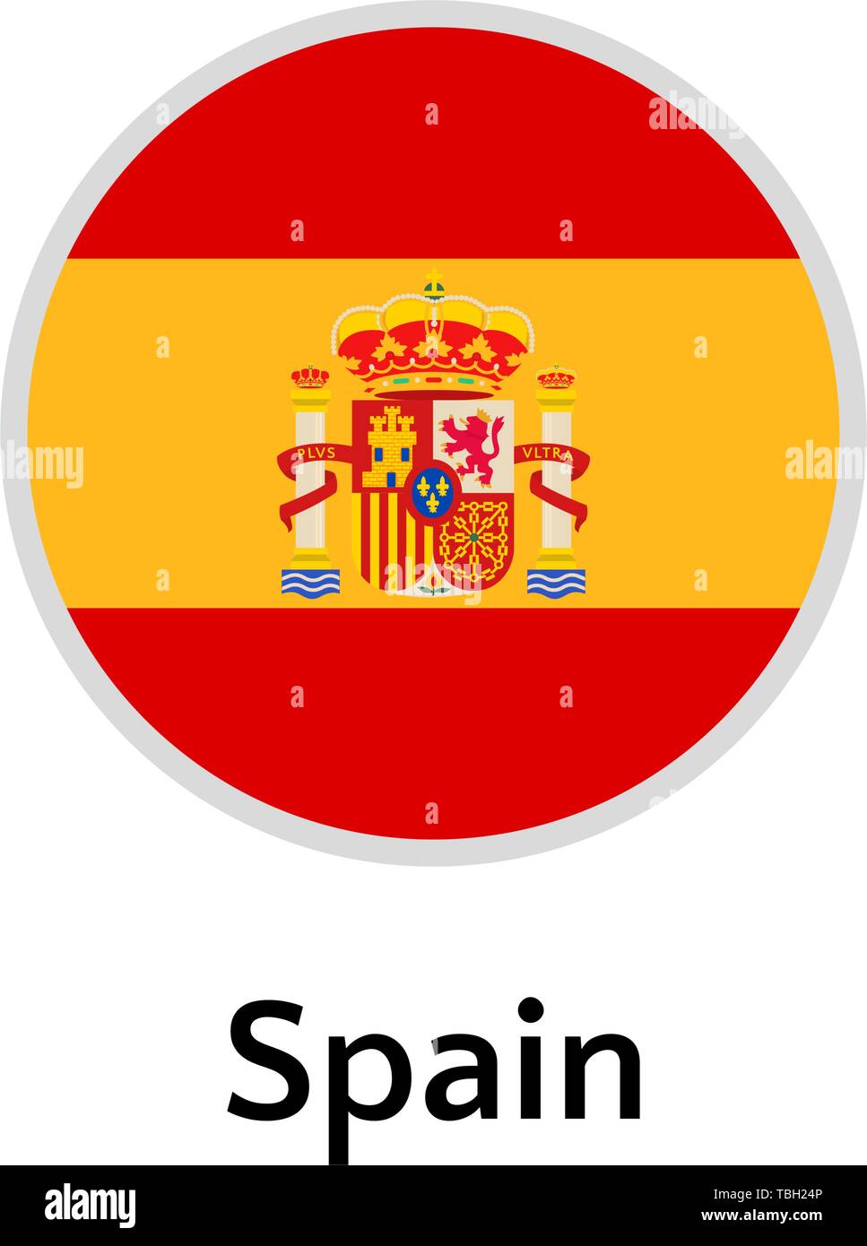 Drapeau espagne style Banque d'images vectorielles - Alamy