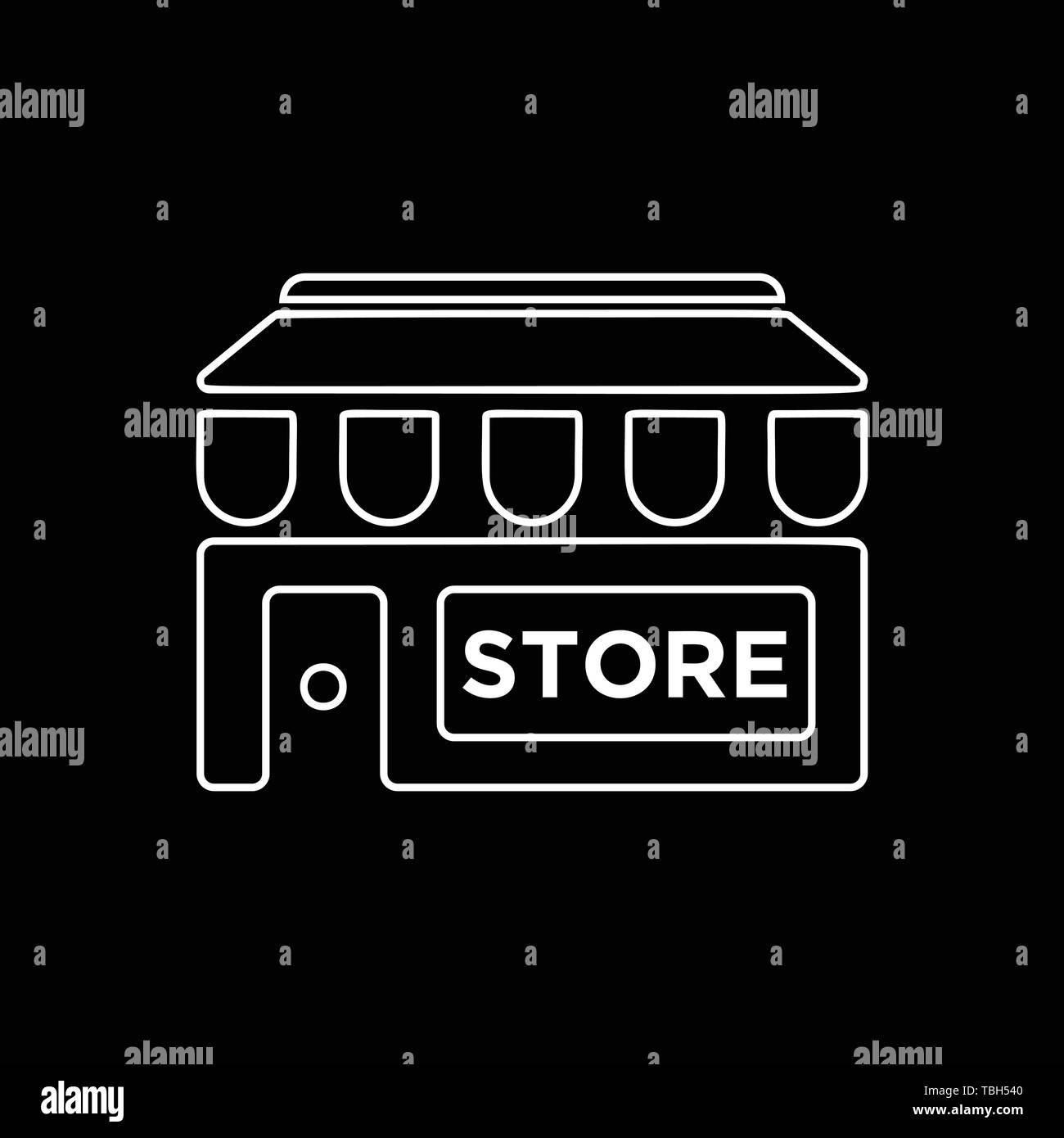 L'icône Store Se connecter - vecteur icône Illustration de Vecteur