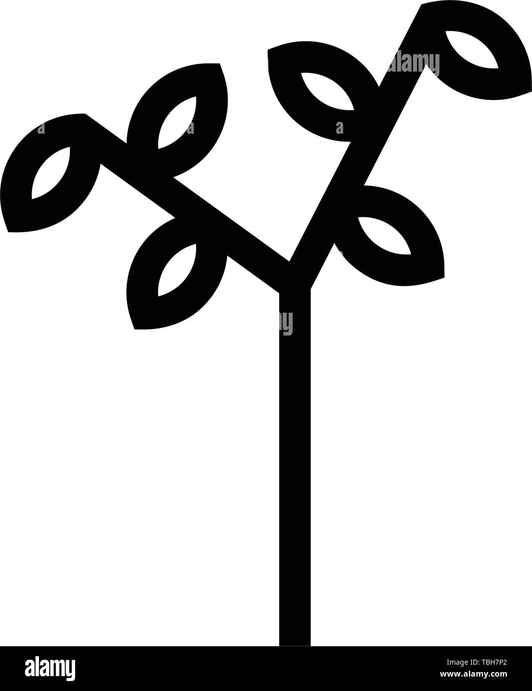 L'icône arbre Vector - Plantes sign Illustration de Vecteur