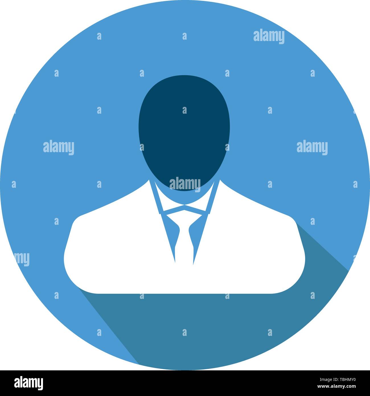Télévision businessman avatar vector illustration Illustration de Vecteur