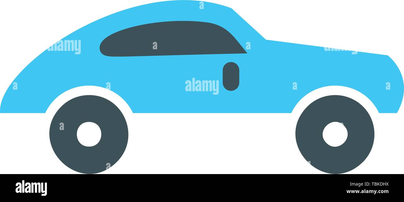 Télévision icône de voiture sur fond blanc Illustration de Vecteur