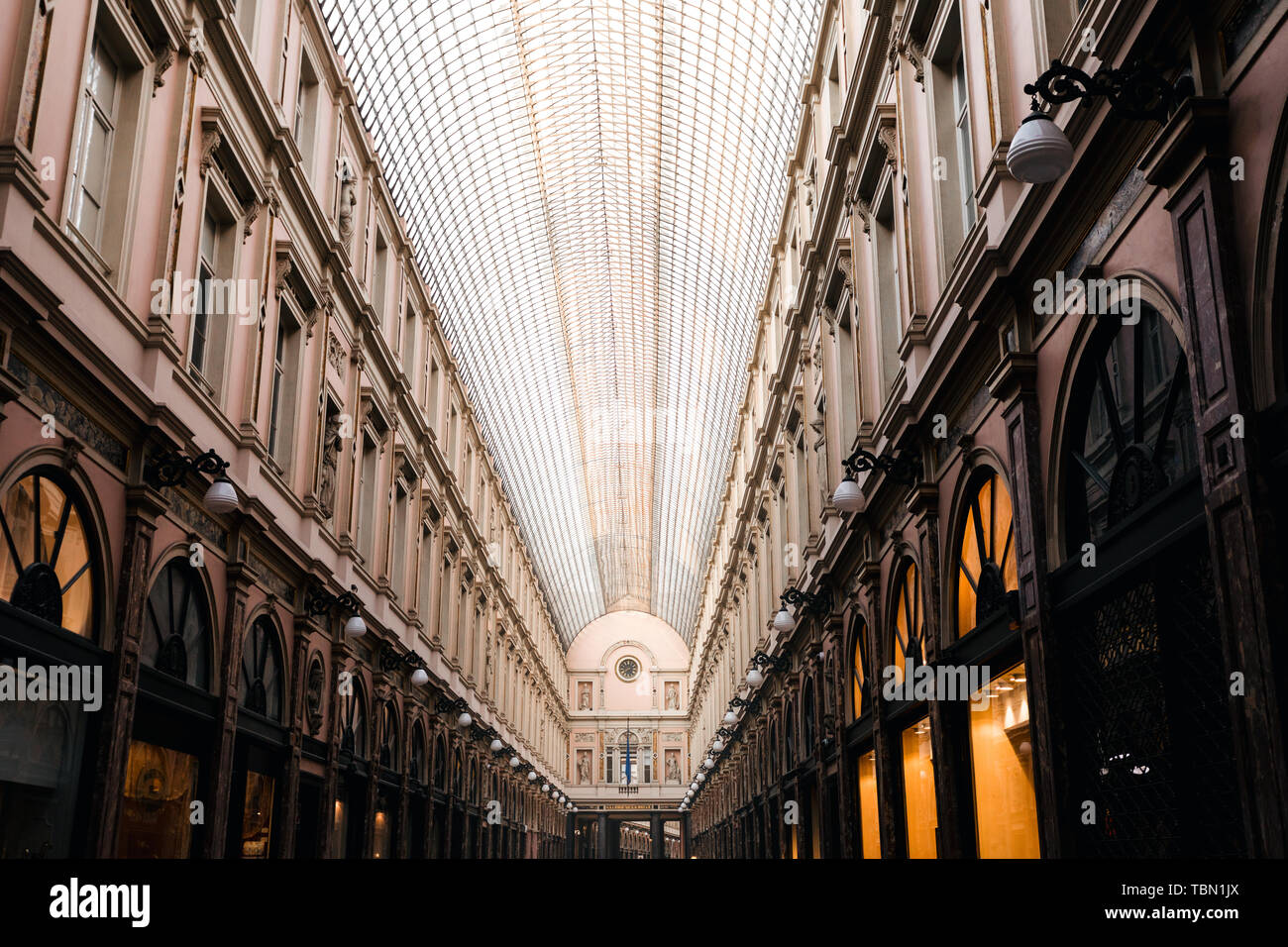 Des galeries royales Saint Hubert à Bruxelles, Belgique Banque D'Images