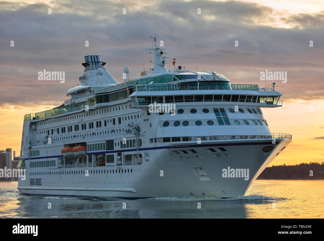 Bateau de croisière M/S à Stockholm de Birka loin de Stockholm, Suède Banque D'Images