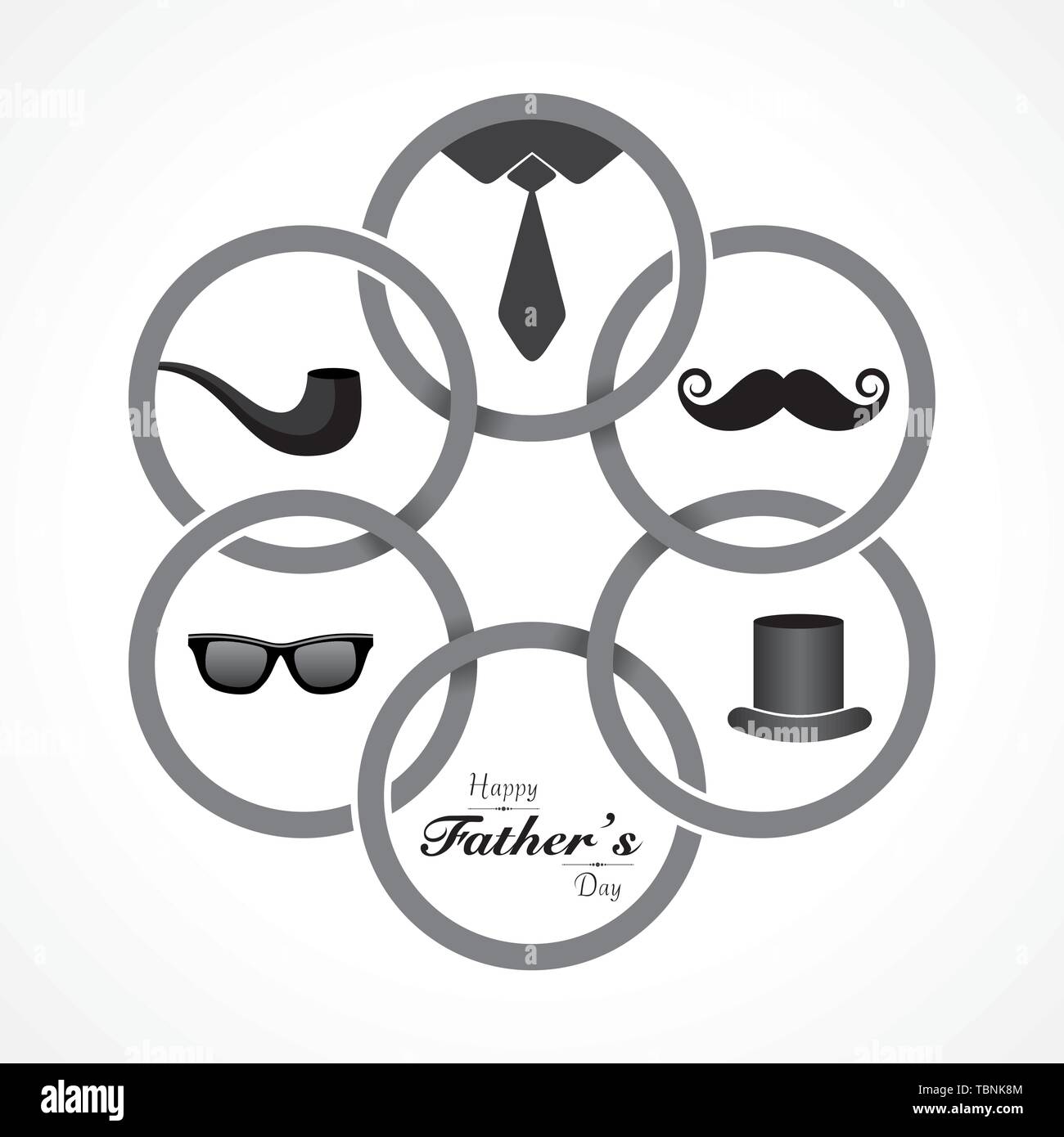 Illustration de l'heureux père d'accueil de jour pour le respect de nos parents Illustration de Vecteur