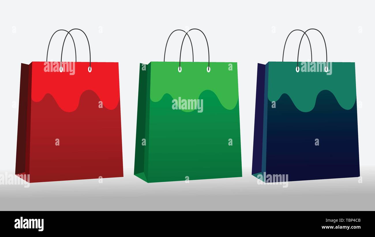 Transporter des sacs de papier Illustration de Vecteur