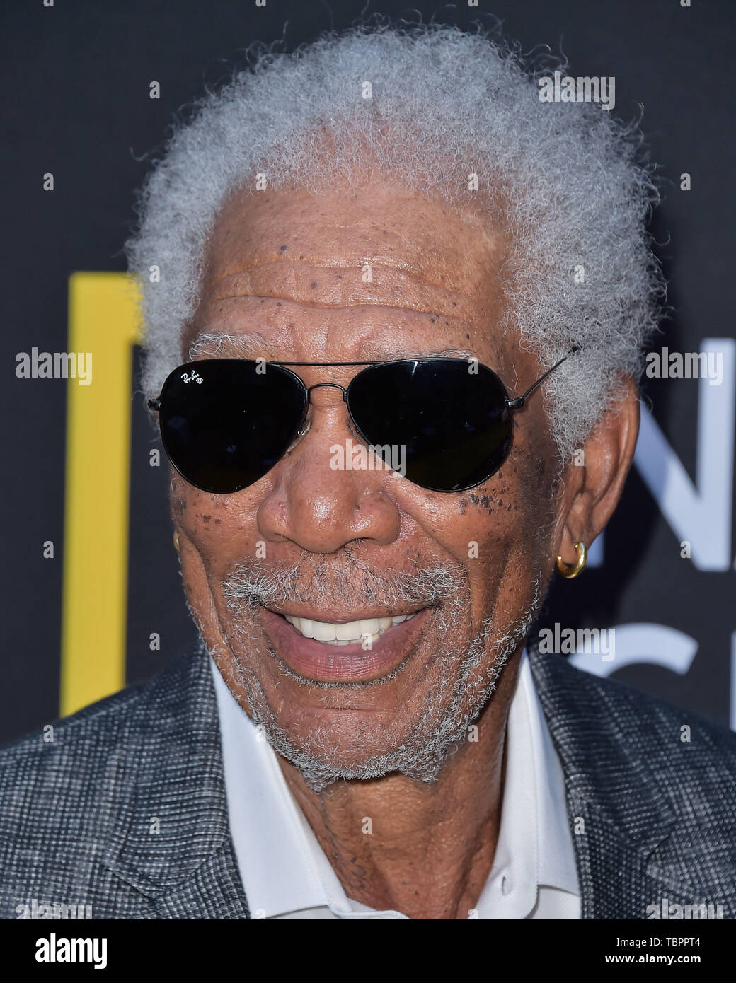 Los Angeles, United States. 09Th Juin, 2019. LOS ANGELES, CALIFORNIE, USA - 02 juin : l'acteur Morgan Freeman arrive à la National Geographic's lice Showcase qui a eu lieu au Théâtre grec le 2 juin 2019 à Los Angeles, Californie, États-Unis. ( Photo : Agence de Presse Image/Alamy Live News Banque D'Images