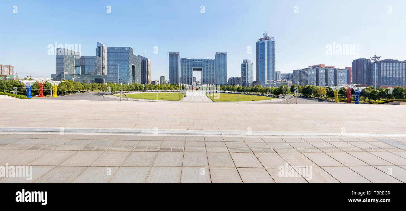 Nanjing Hexi CBD skyline Banque D'Images